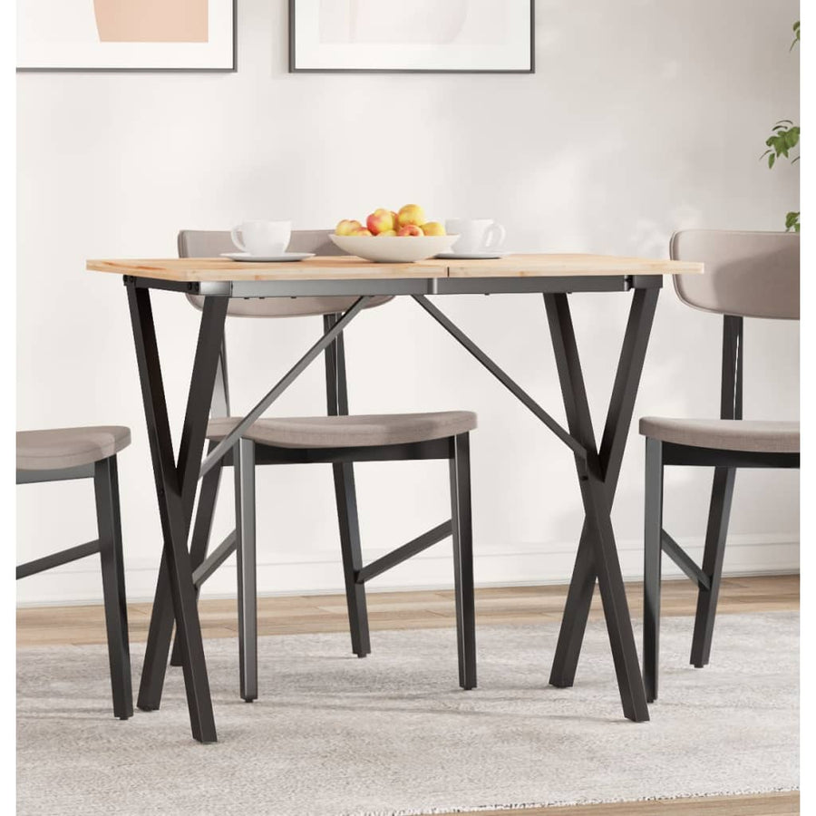 Picioare Masă De Sufragerie X-Frame 80X40X73 Cm Fontă