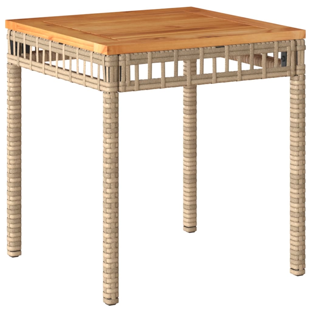 Set Mobilier Bistro, 3 Piese, Poliratan /Lemn De Acacia