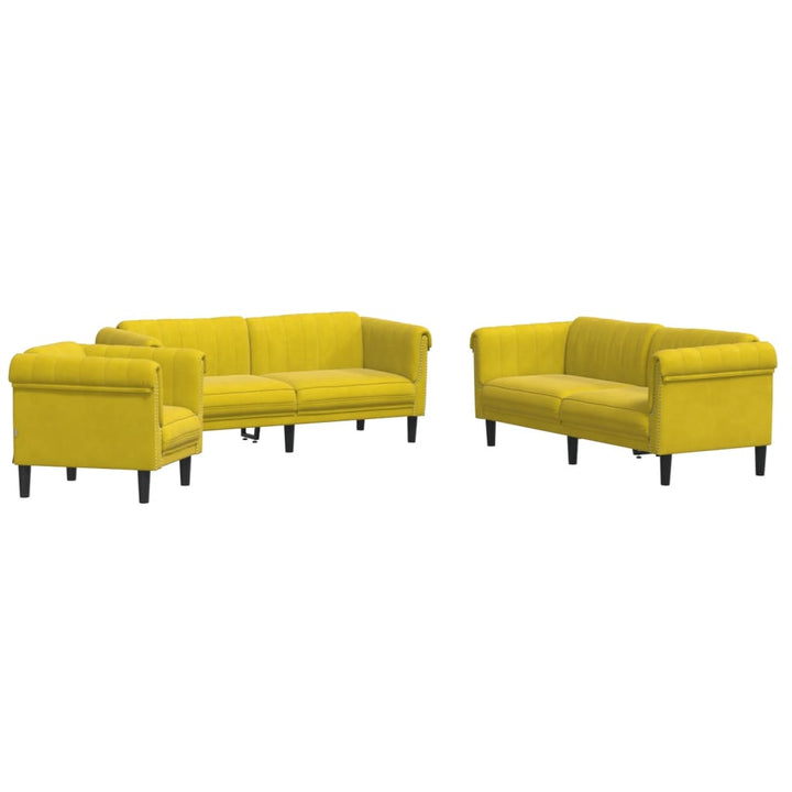 Set De Canapele, 3 Piese, , Catifea