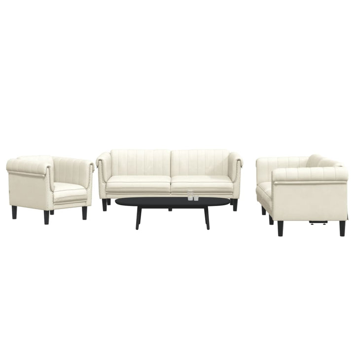 Set De Canapele, 3 Piese, , Catifea