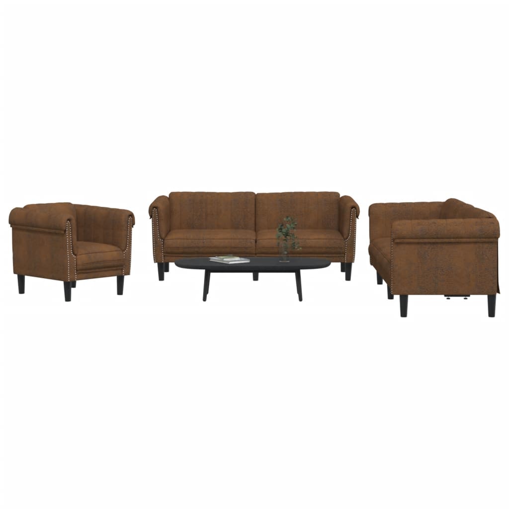 Set De Canapele, 3 Piese, , Catifea