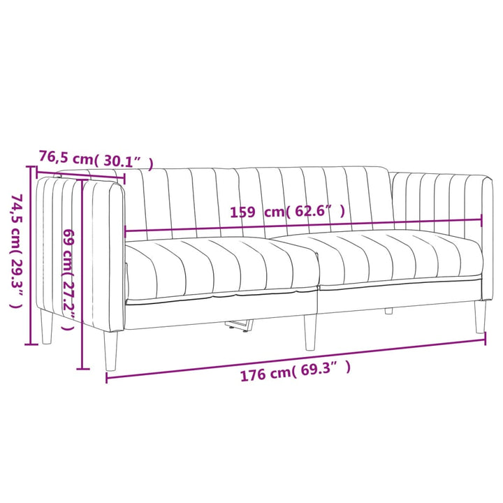 Set De Canapele, 2 Piese, , Textil