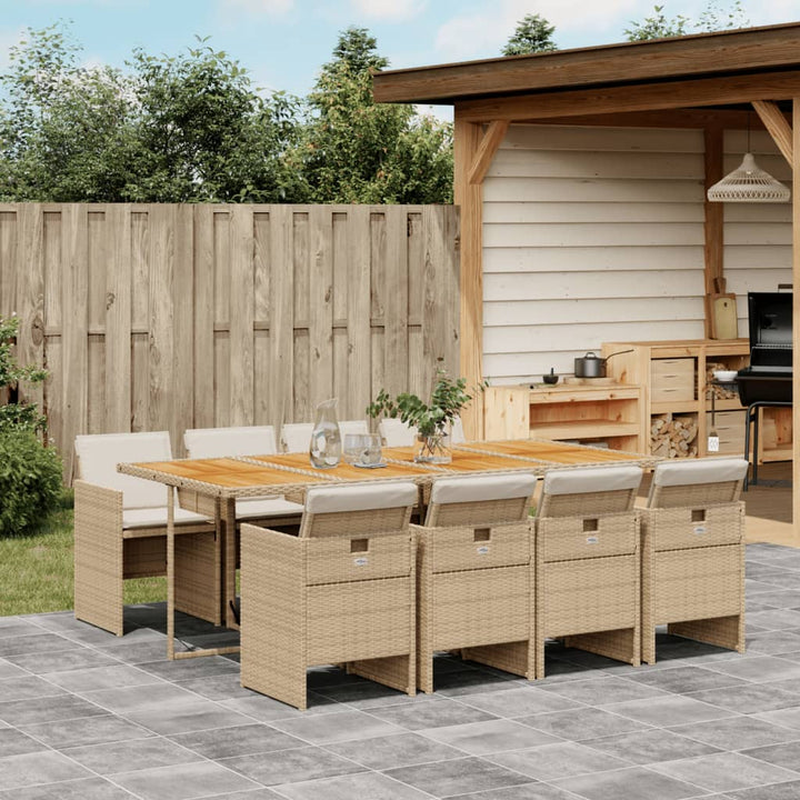 Set Mobilier De Grădină Cu Perne, 7 Piese Poliratan