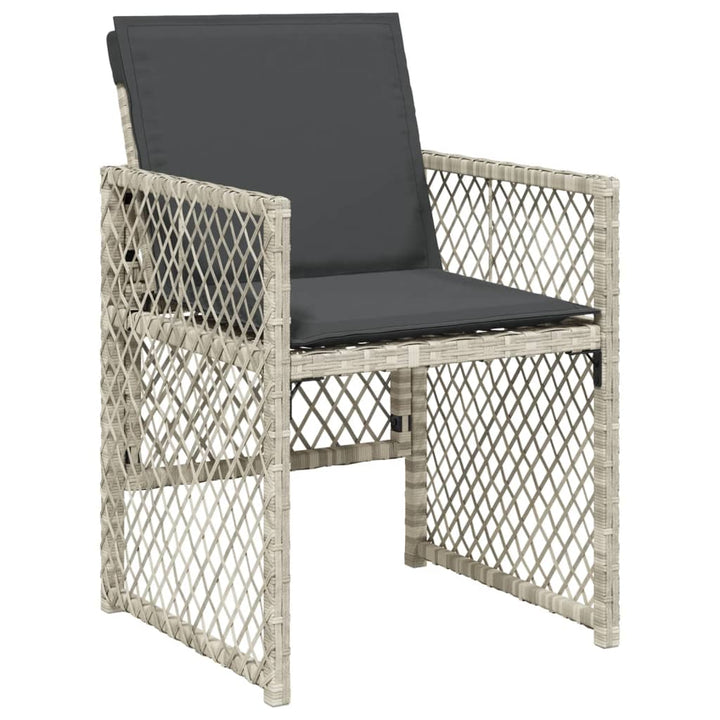 Set Mobilier De Grădină Cu Perne, 5 Piese Poliratan