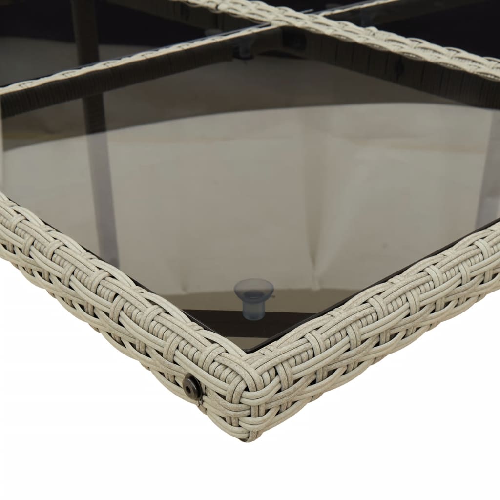 Set Mobilier De Grădină Cu Perne, 5 Piese Poliratan