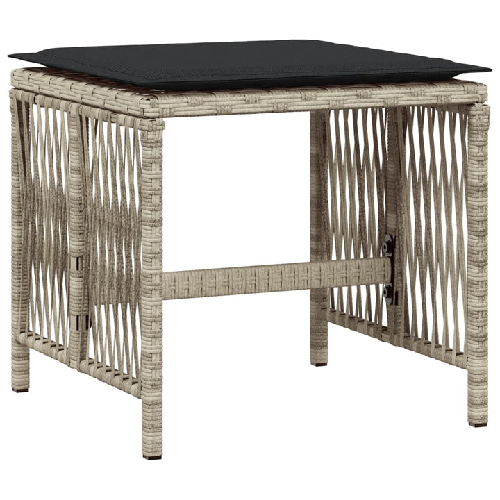 Set Mobilier De Grădină Cu Perne 11 Piese Poliratan