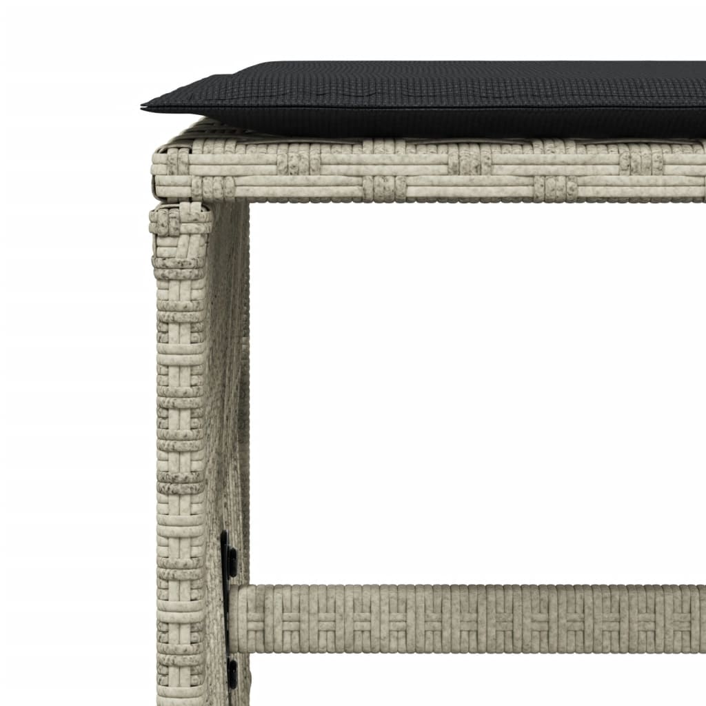 Set Mobilier De Grădină Cu Perne 11 Piese Poliratan