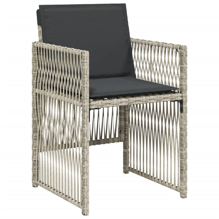 Set Mobilier De Grădină Cu Perne 17 Piese Poliratan