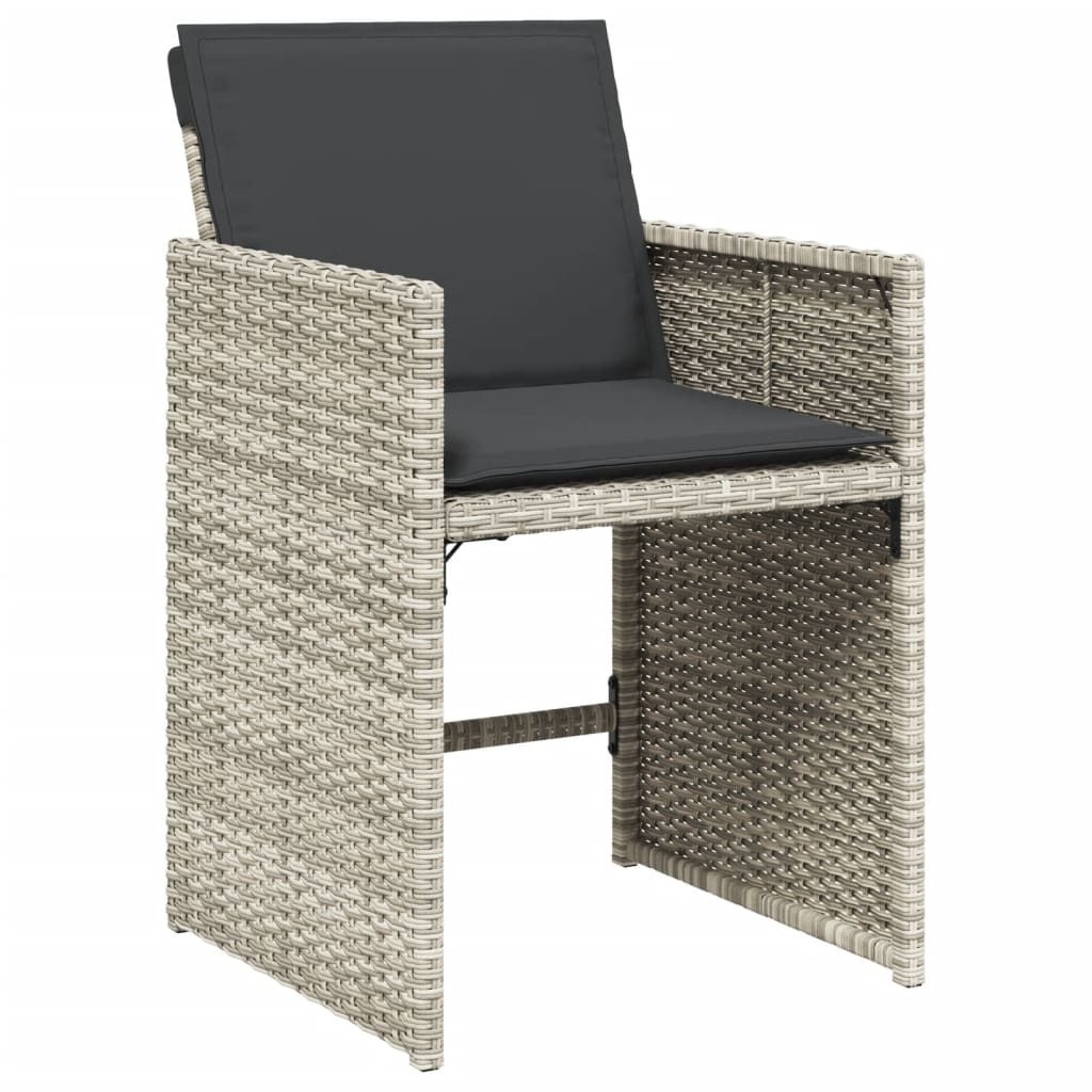 Set Mobilier De Grădină Cu Perne, 5 Piese Poliratan