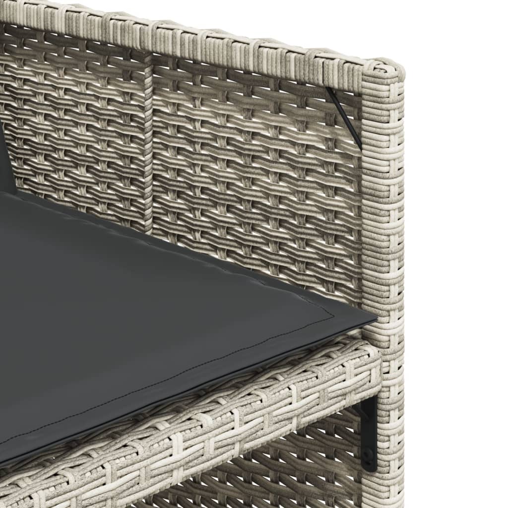 Set Mobilier De Grădină Cu Perne, 5 Piese Poliratan