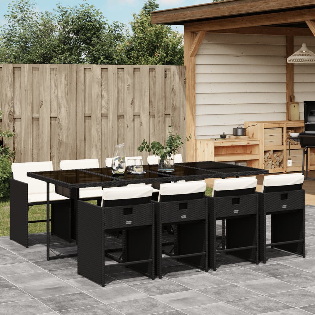 Set Mobilier De Grădină Cu Perne, 5 Piese Poliratan