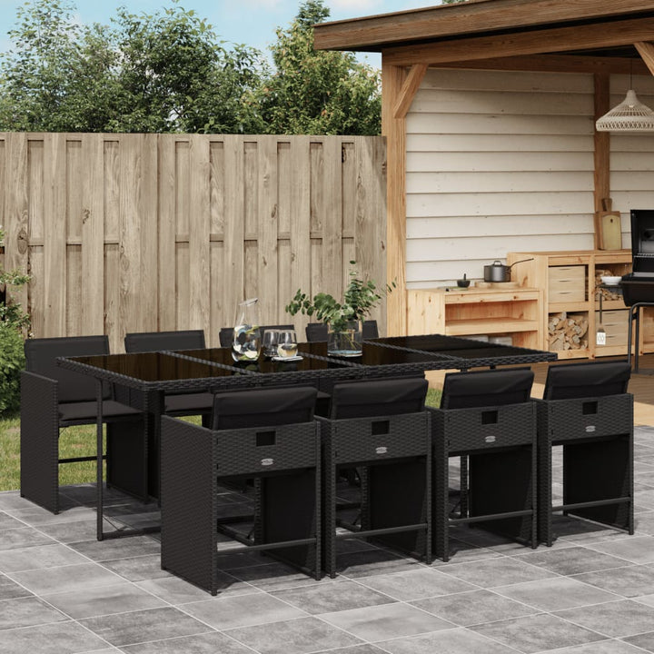 Set Mobilier De Grădină Cu Perne, 5 Piese Poliratan