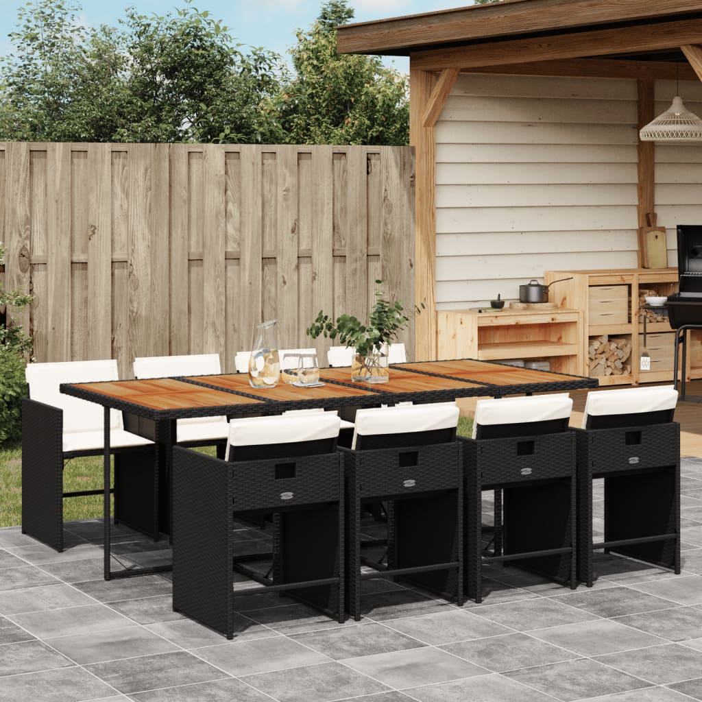 Set Mobilier De Grădină Cu Perne, 5 Piese Poliratan