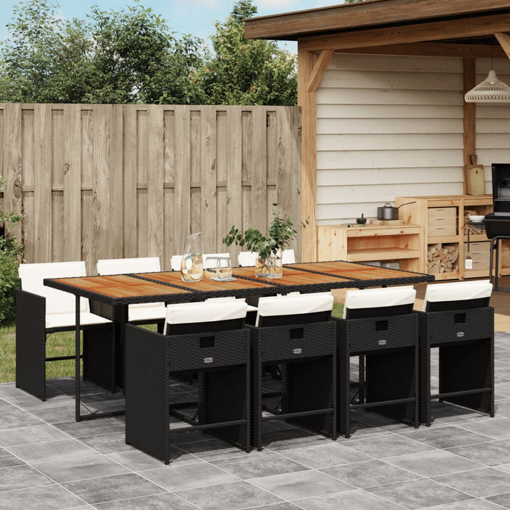 Set Mobilier De Grădină Cu Perne, 5 Piese Poliratan