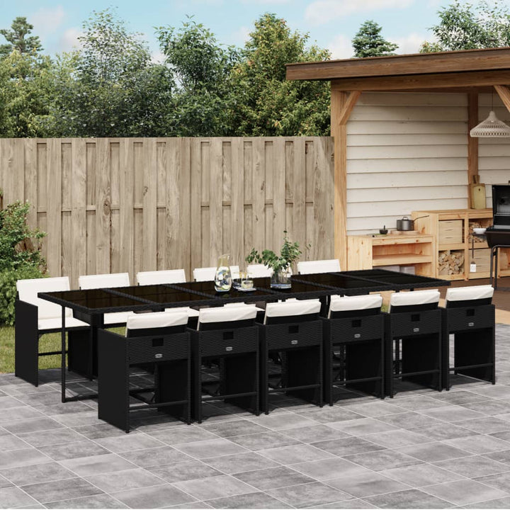 Set Mobilier De Grădină Cu Perne, 5 Piese Poliratan