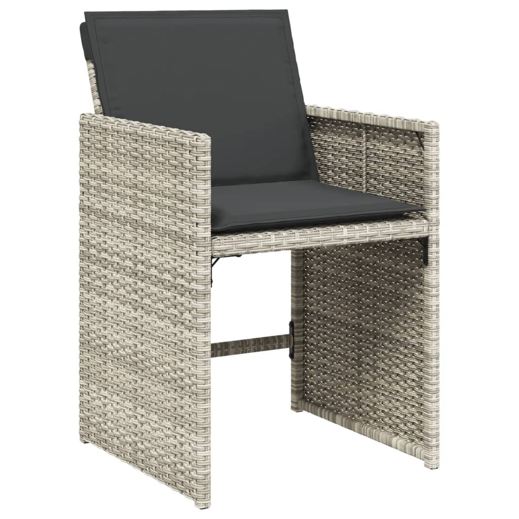 Set Mobilier De Grădină Cu Perne 15 Piese Poliratan
