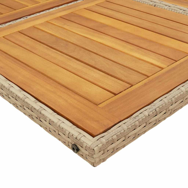Set Mobilier De Grădină Cu Perne, 13 Piese, Bej, Poliratan
