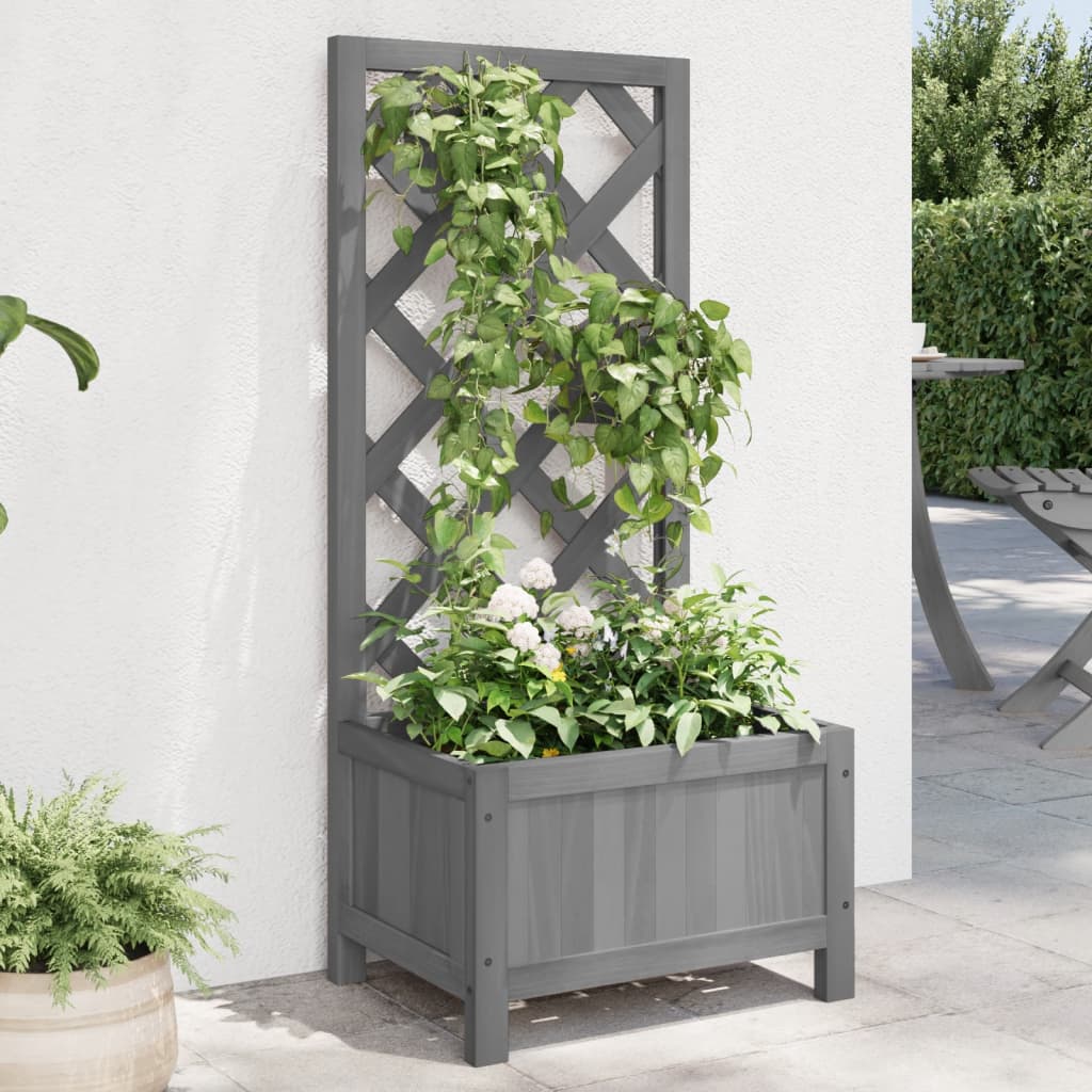 Jardinieră Cu Spalier, , Lemn Masiv De Brad