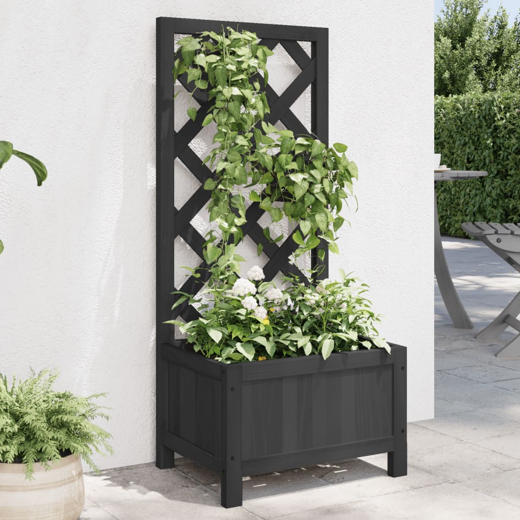 Jardinieră Cu Spalier, , Lemn Masiv De Brad