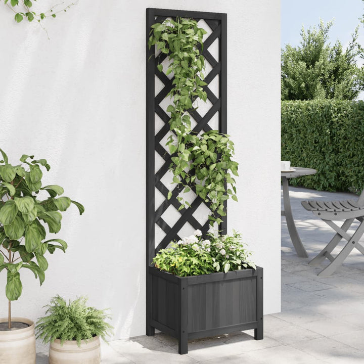 Jardinieră Cu Spalier, , Lemn Masiv De Brad