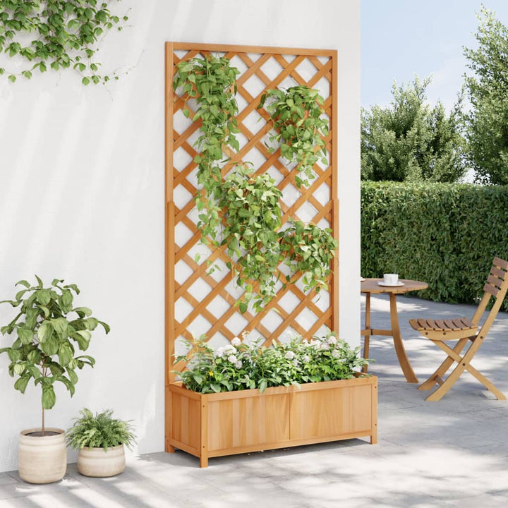 Jardinieră Cu Spalier, , Lemn Masiv De Brad