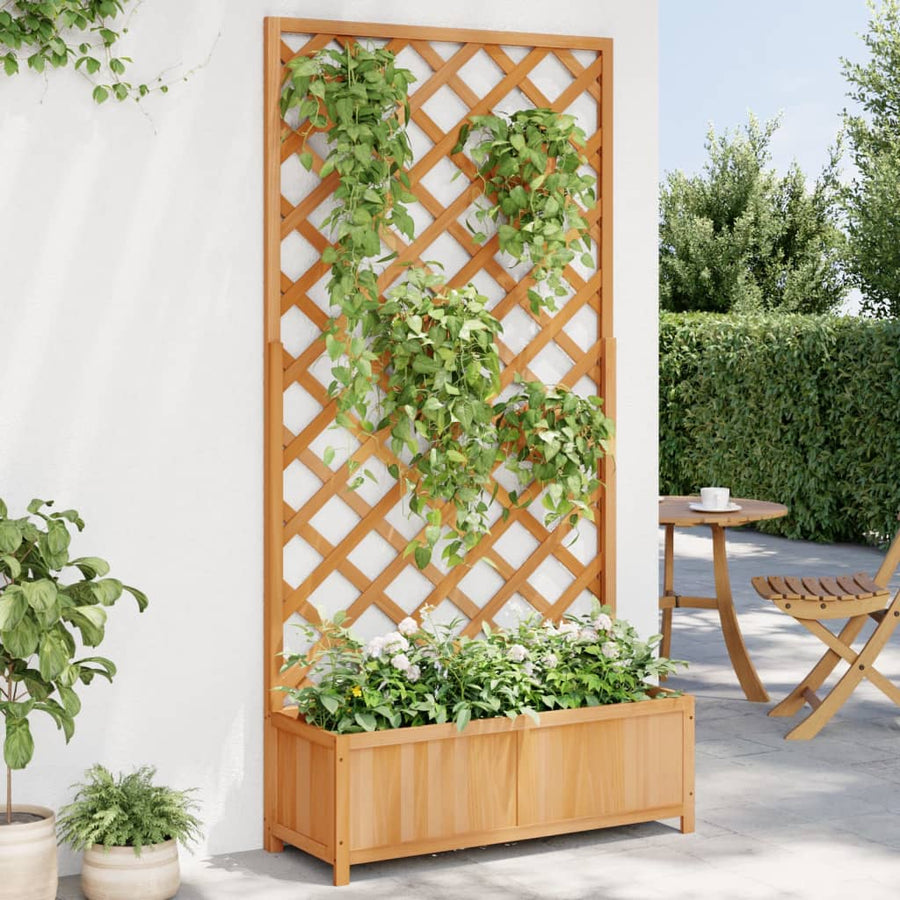 Jardinieră Cu Spalier, , Lemn Masiv De Brad