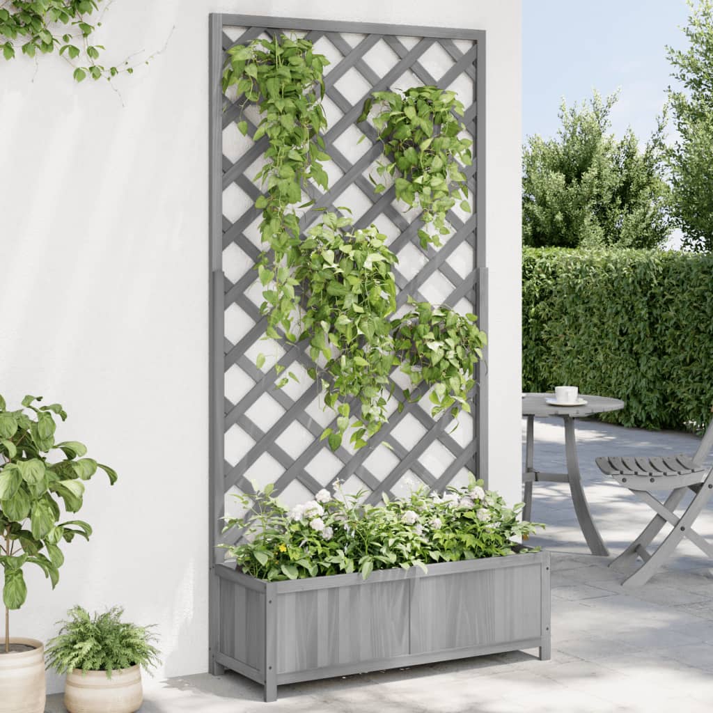 Jardinieră Cu Spalier, , Lemn Masiv De Brad