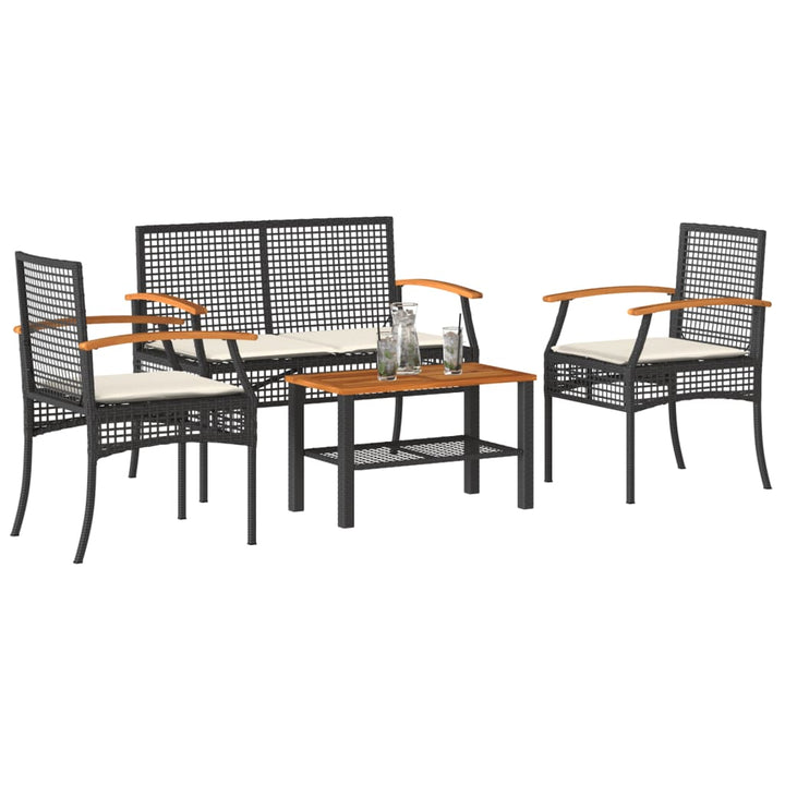 Set Mobilier De Grădină Cu Perne, 4 Piese, ,
