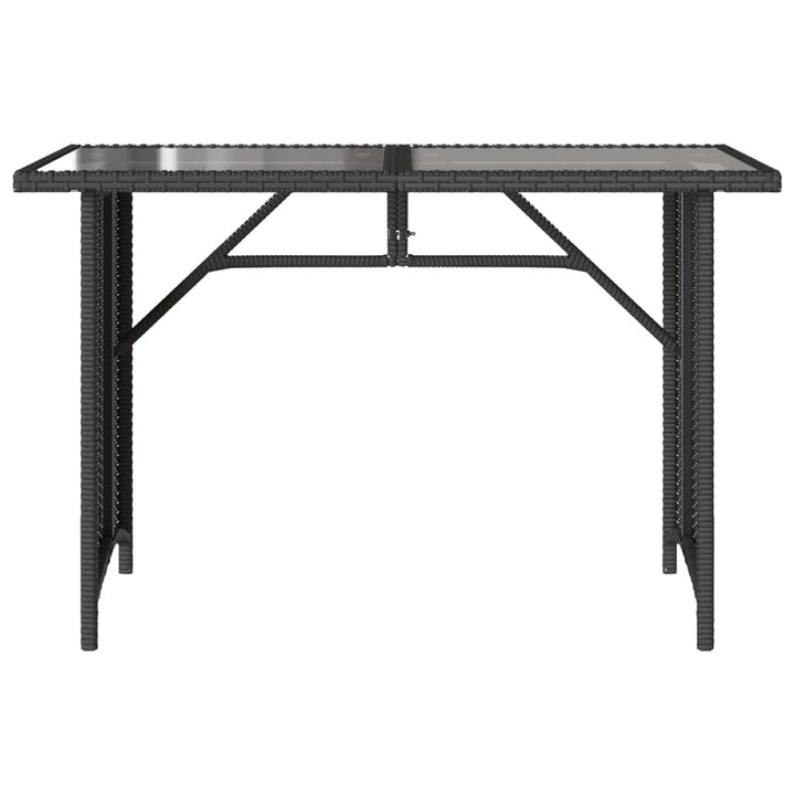 Set Mobilier De Grădină Cu Perne, 2 Piese, Negru, Poliratan