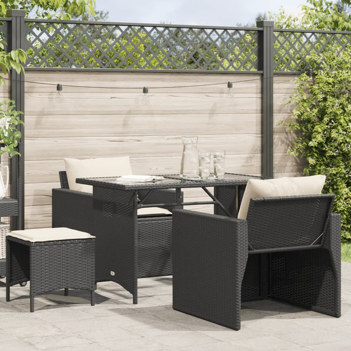 Set Canapele De Grădină, 4 Piese, Cu Perne, , Poliratan