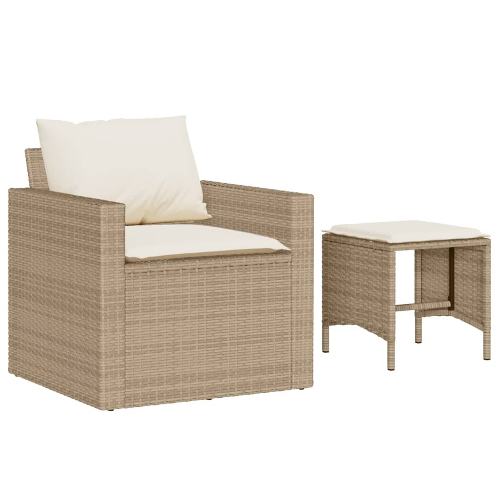 Set Canapele De Grădină, 4 Piese, Cu Perne, , Poliratan
