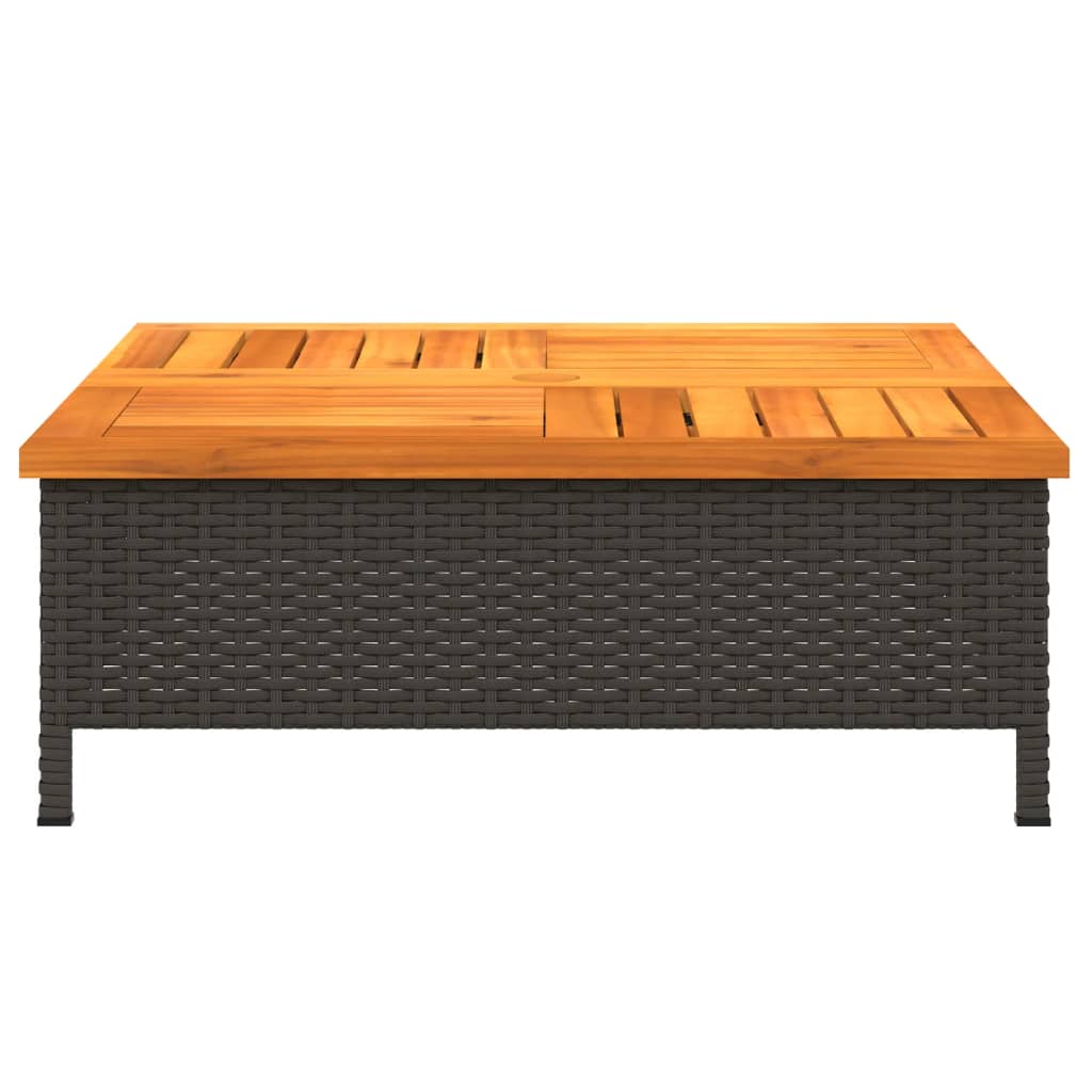 Mască Suport Umbrelă De Soare 70X70X25Cm Poliratan/Acacia