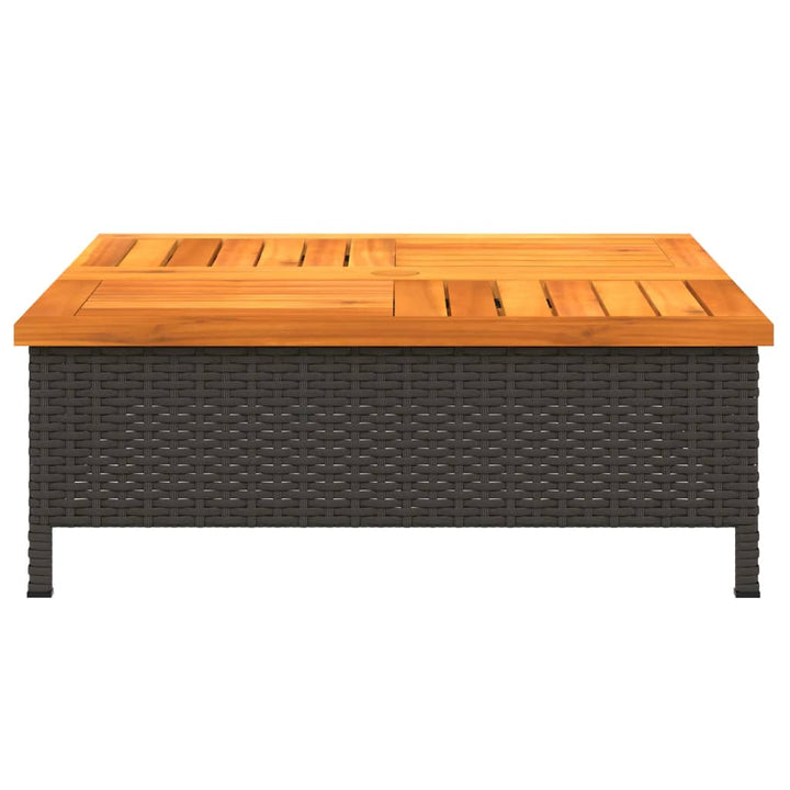 Mască Suport Umbrelă De Soare 70X70X25Cm Poliratan/Acacia
