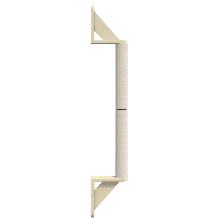 Ansamblu Zgâriat Pentru Pisici, Montat Pe Perete, 109 Cm Sisal