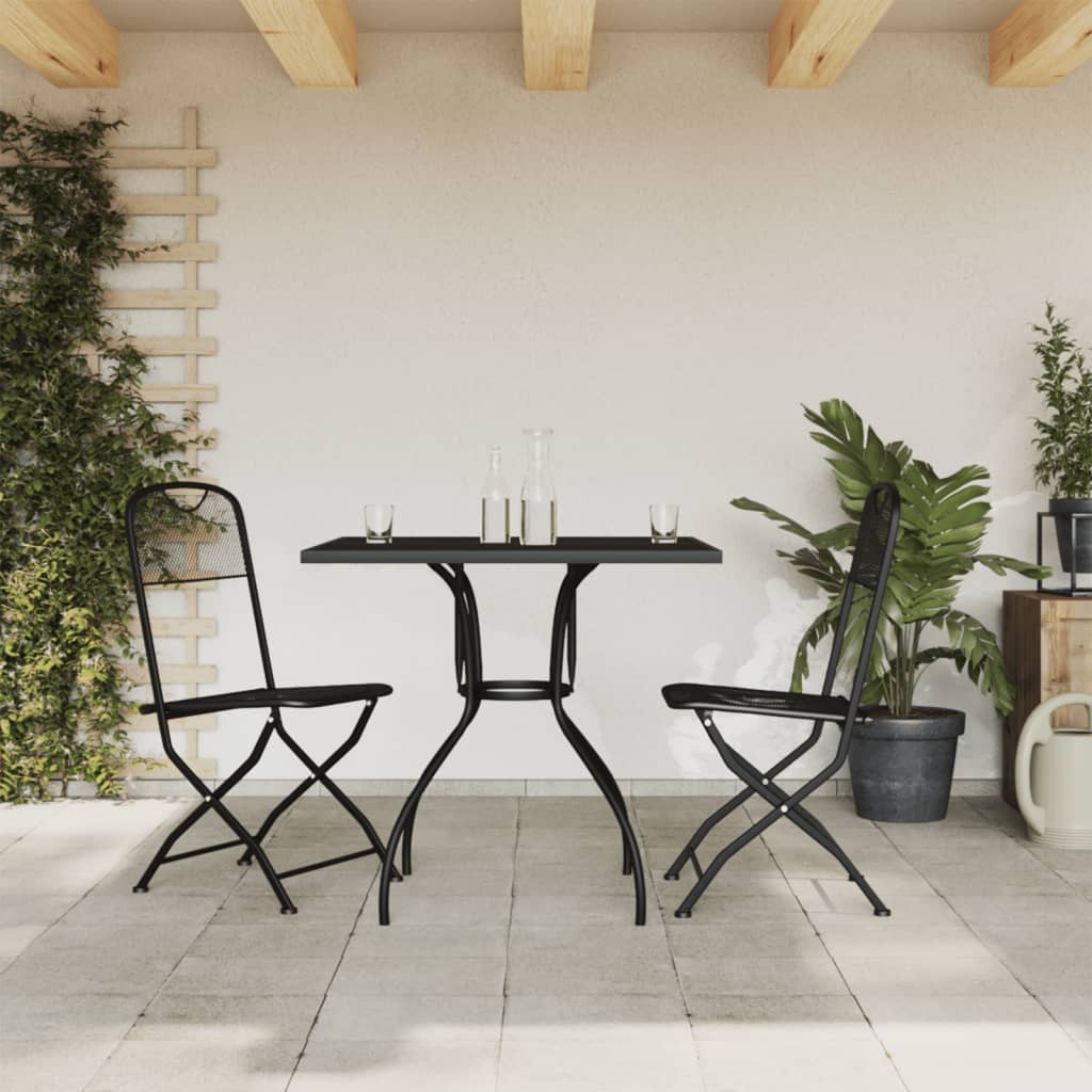 Set De Masă Pentru Grădină, 5 Piese, Plasă Metalică Antracit