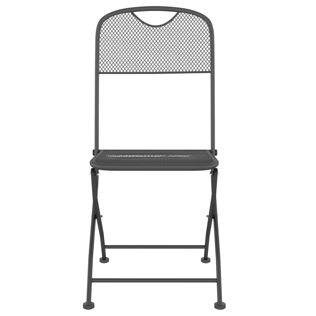 Set De Masă Pentru Grădină, 5 Piese, Plasă Metalică Antracit