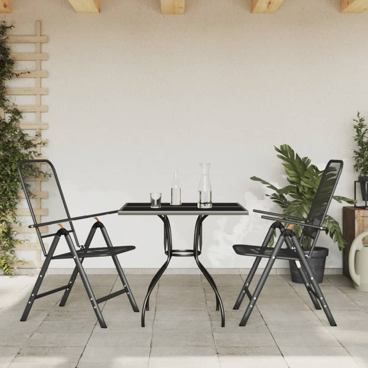 Set De Masă Pentru Grădină, 5 Piese, Plasă Metalică Antracit