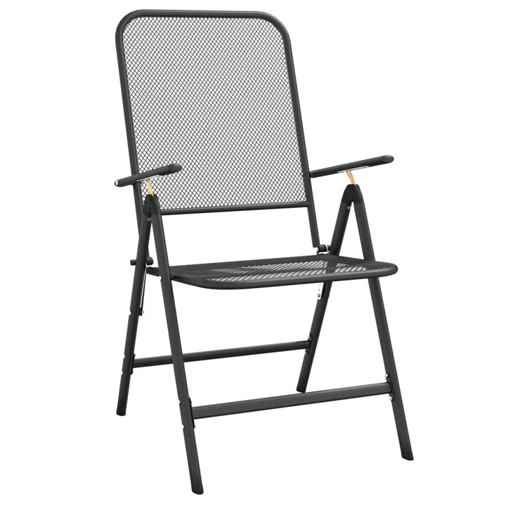 Set De Masă Pentru Grădină, 5 Piese, Plasă Metalică Antracit