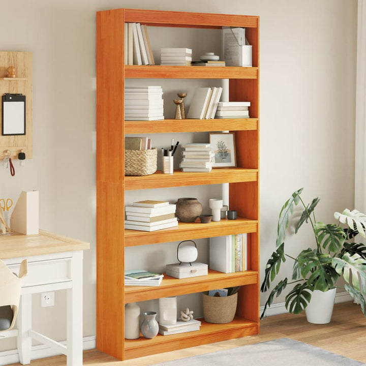 Bibliotecă/Separator Cameră 40X30X103,5 Cm Lemn Pin