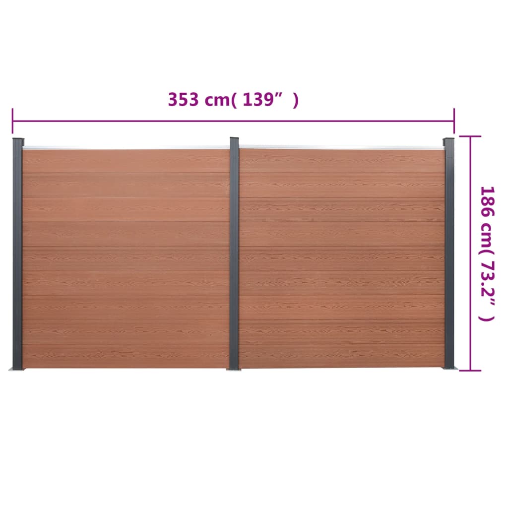 Set Panouri Pentru Gard, , , Wpc