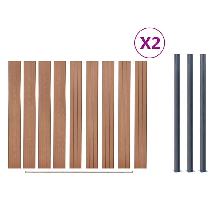 Set Panouri Pentru Gard, , , Wpc