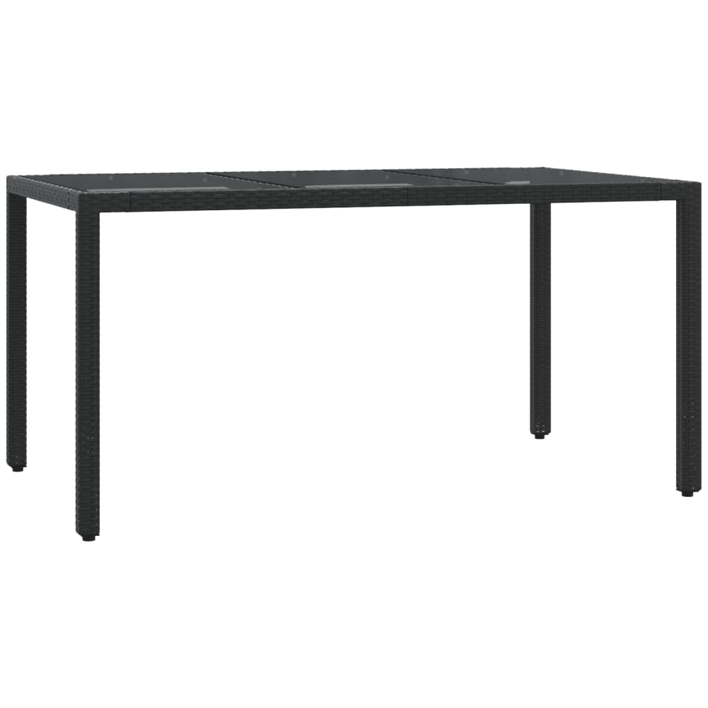 Set Mobilier De Grădină Cu Perne, 5 Piese, Negru, Poliratan
