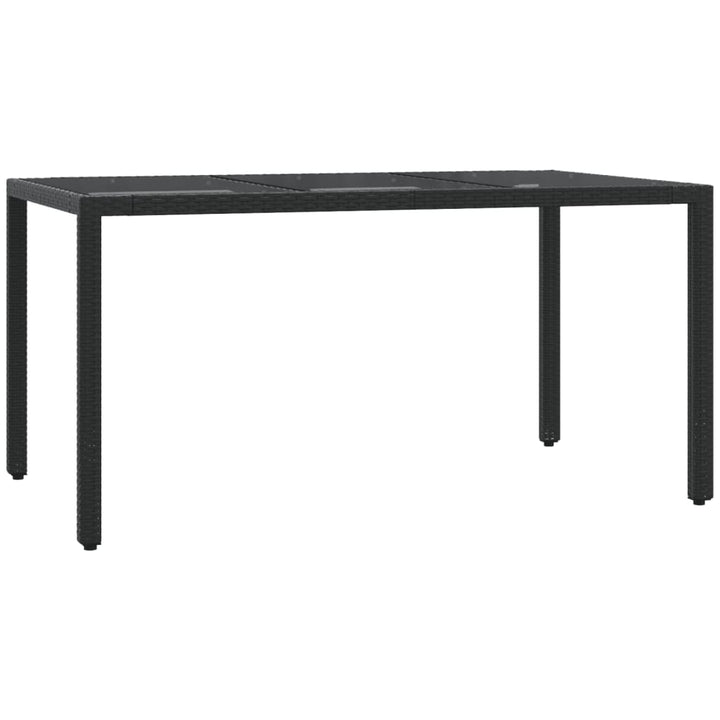 Set Mobilier De Grădină Cu Perne, 5 Piese, Negru, Poliratan