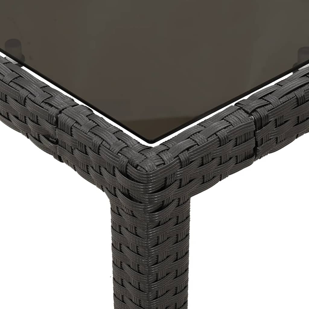 Set Mobilier De Grădină Cu Perne, 5 Piese, Negru, Poliratan