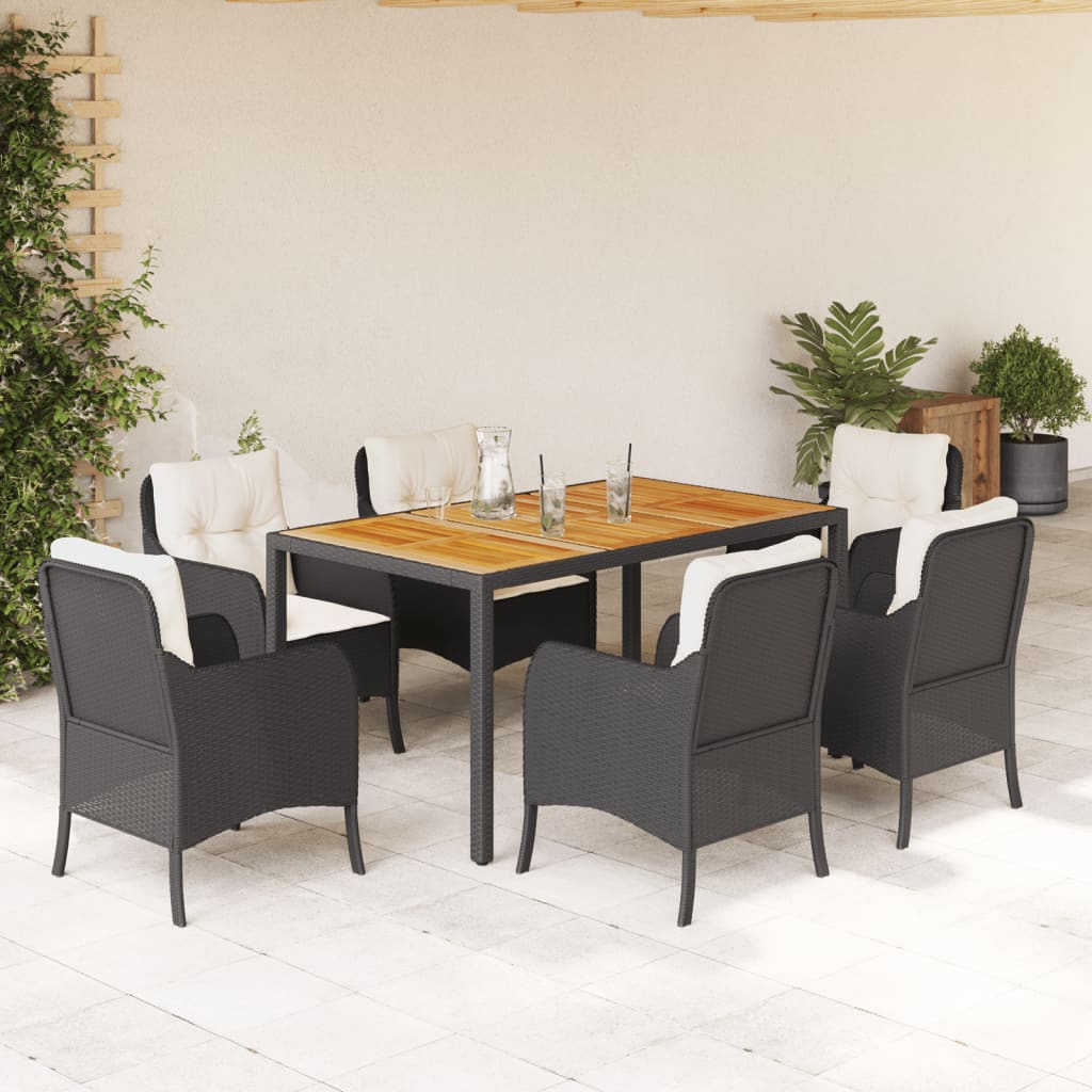Set Mobilier De Grădină Cu Perne, 5 Piese, , Poliratan