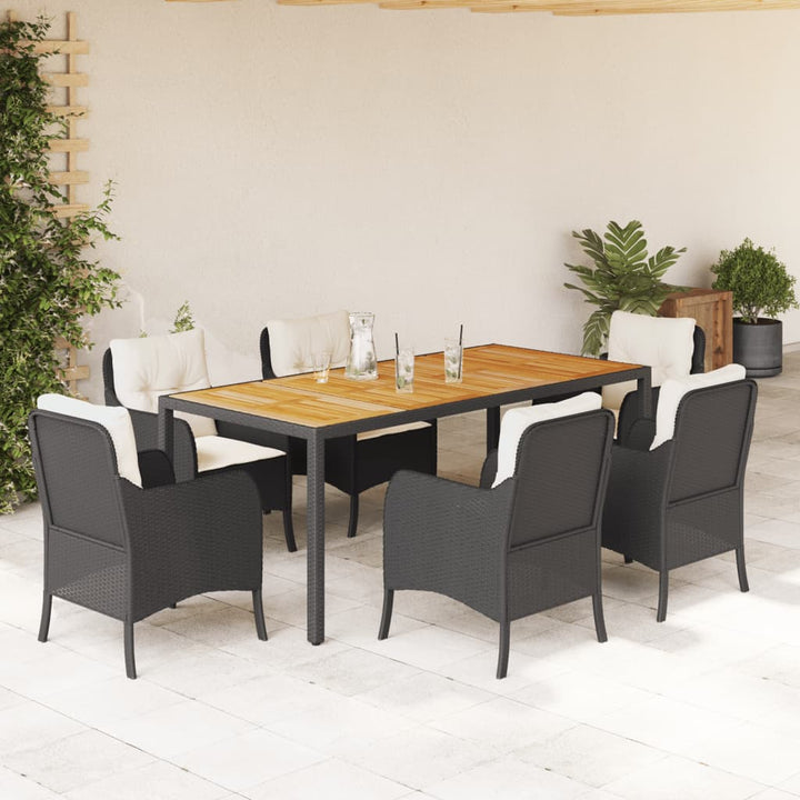 Set Mobilier De Grădină Cu Perne, 5 Piese, , Poliratan