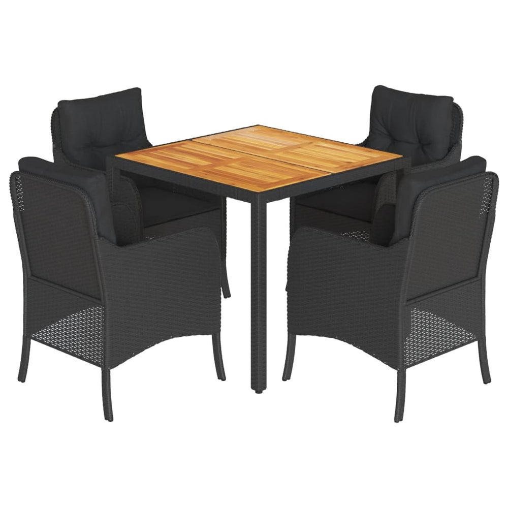 Set Mobilier De Grădină Cu Perne, 5 Piese, , Poliratan