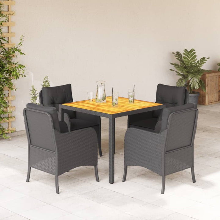 Set Mobilier De Grădină Cu Perne, 5 Piese, , Poliratan