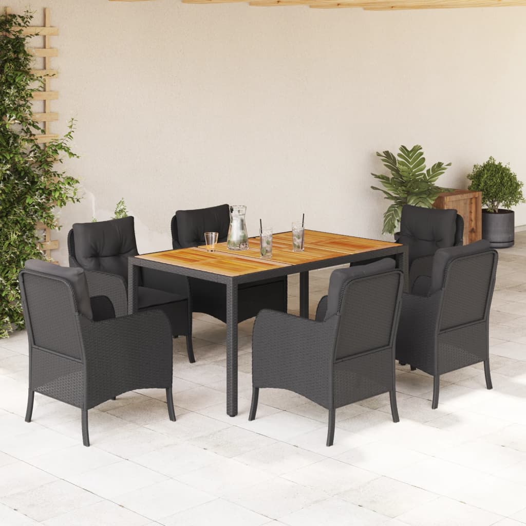 Set Mobilier De Grădină Cu Perne, 5 Piese, , Poliratan