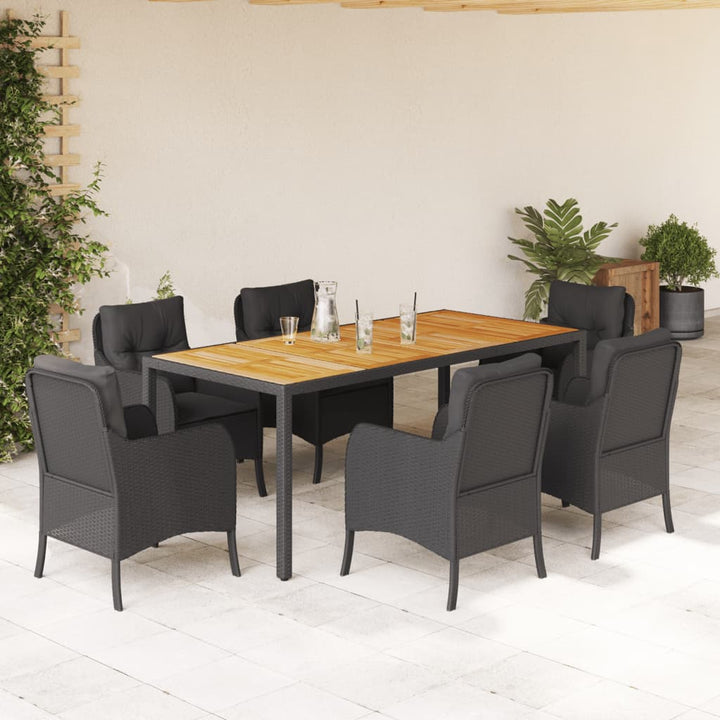 Set Mobilier De Grădină Cu Perne, 5 Piese, , Poliratan